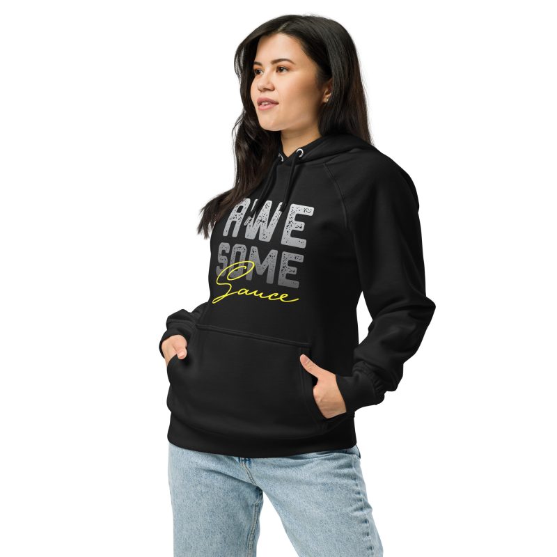 AWESOME Unisex eco raglan hoodie