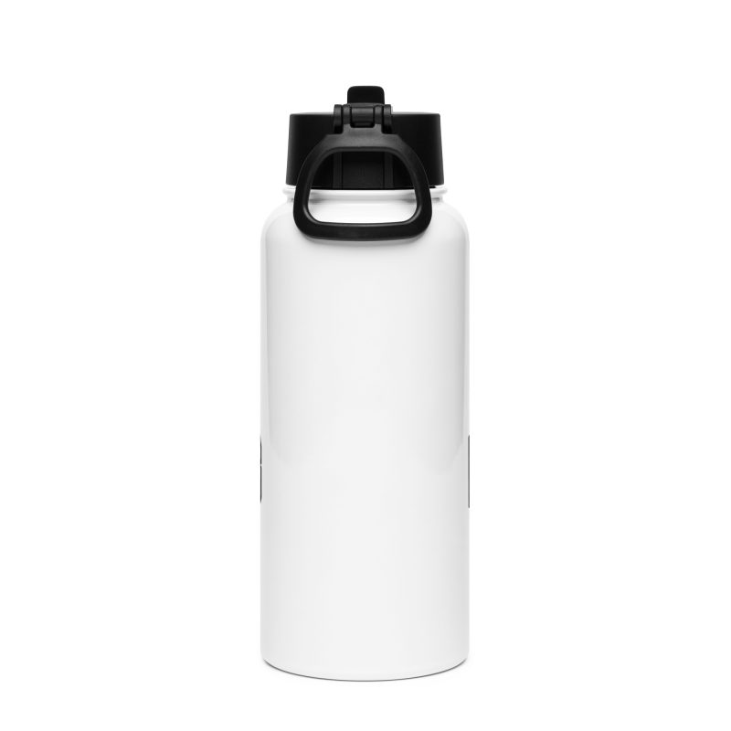 PLAYMAKERS CIRCLE Stainless steel water bottle with a straw lid