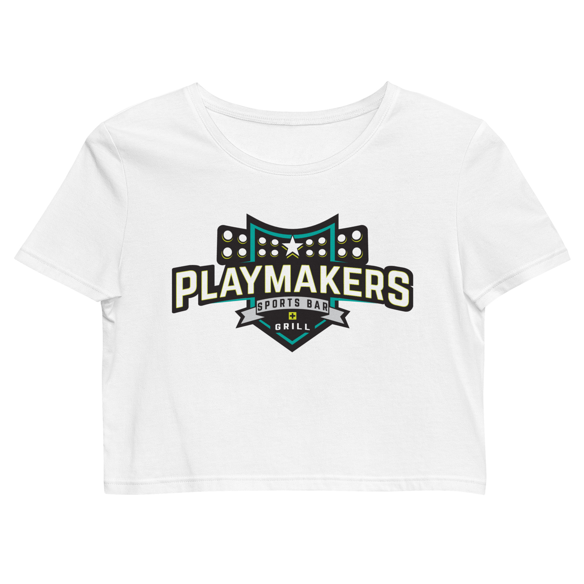PLAYMAKERS Organic Crop Top — Front