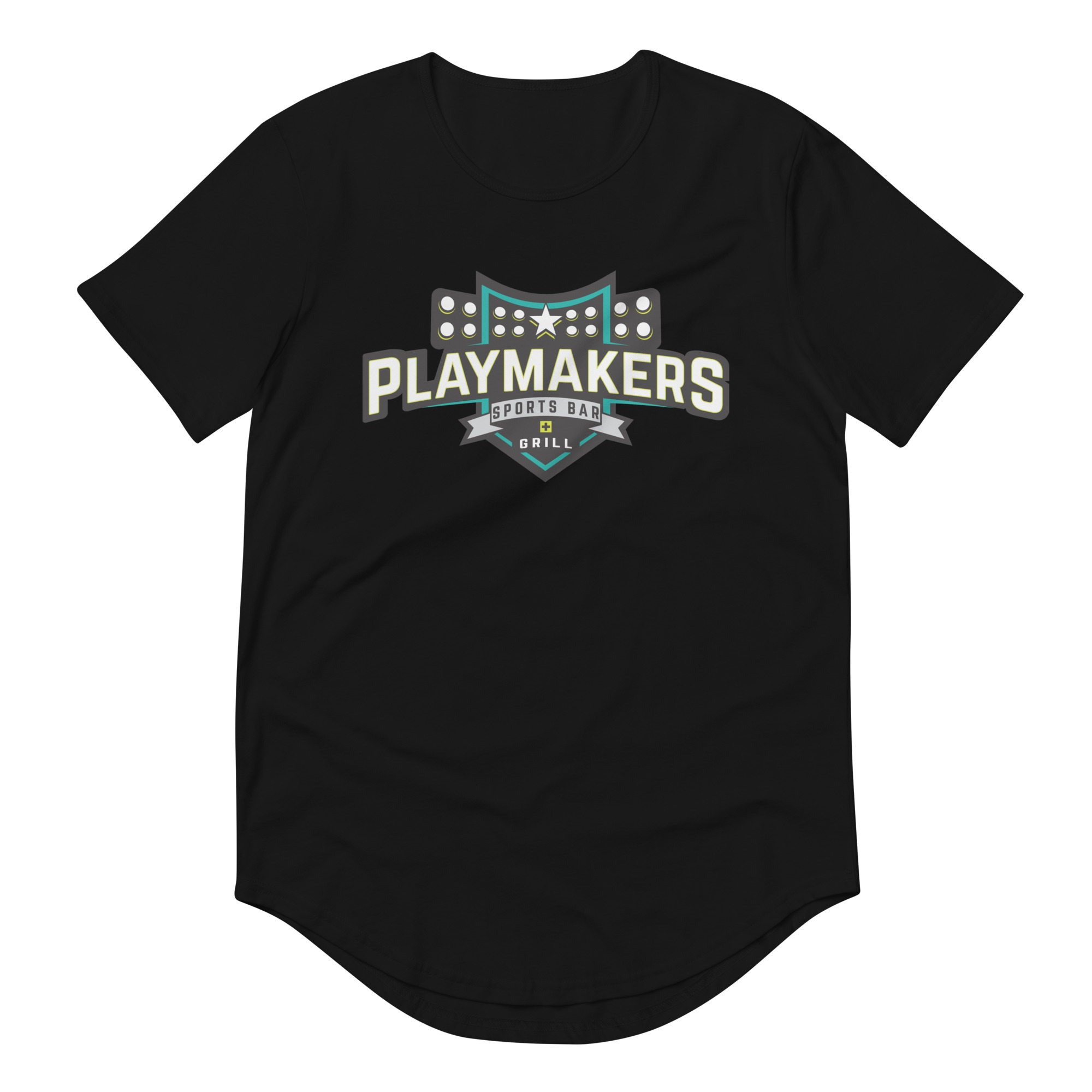 PLAYMAKERS Men's Curved Hem T-Shirt — Front