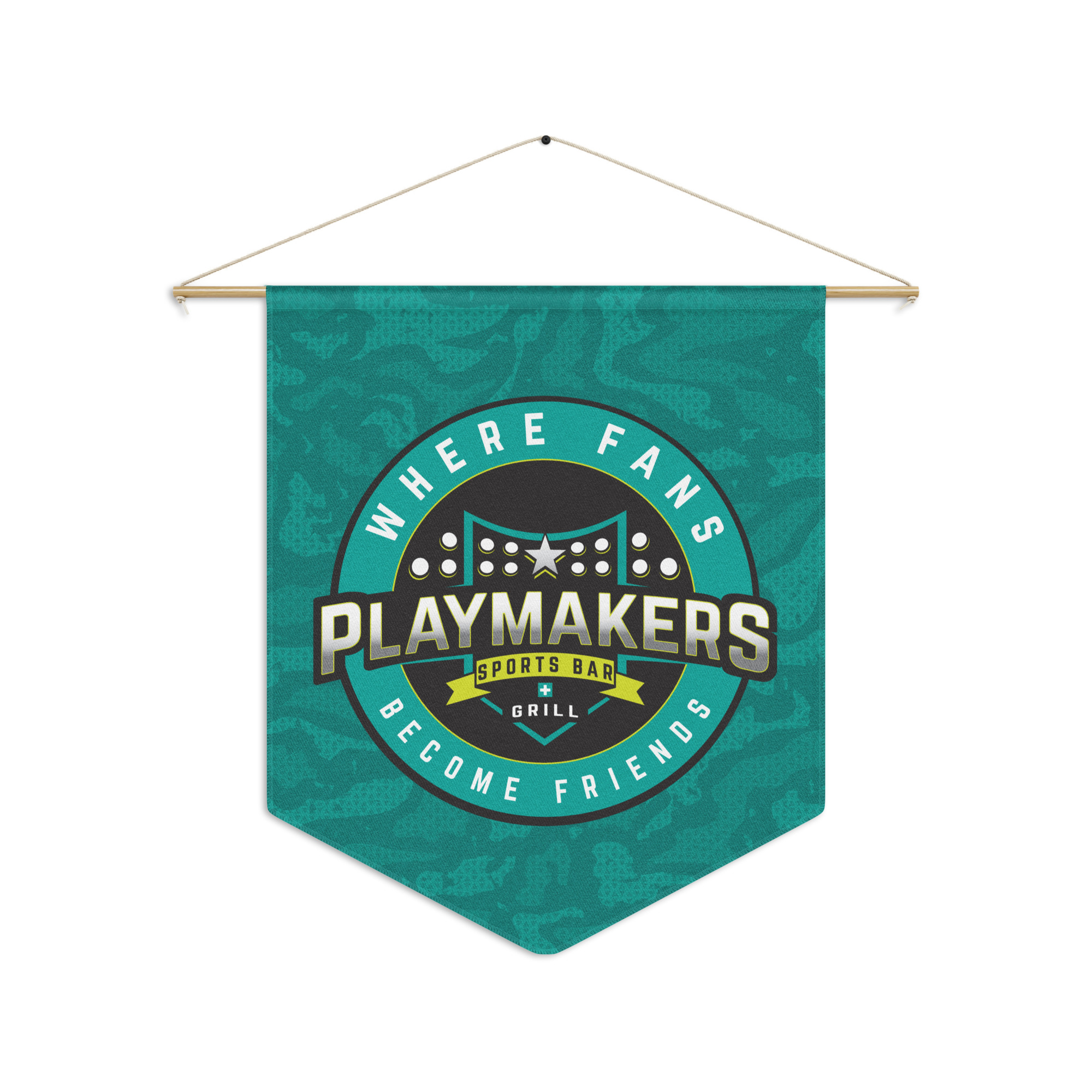 Playmakers Pennant banner — Front