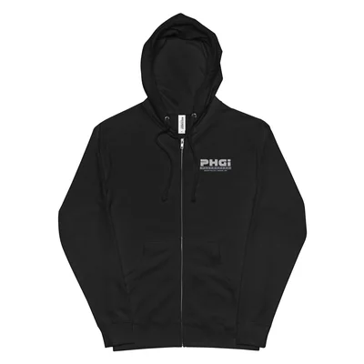 PHGI - EMBROIDERED + LOGOS zip up hoodie — Front