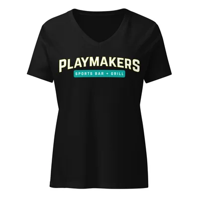 Women’s PLAYMAKER MINIMAL relaxed v-neck t-shirt — Front