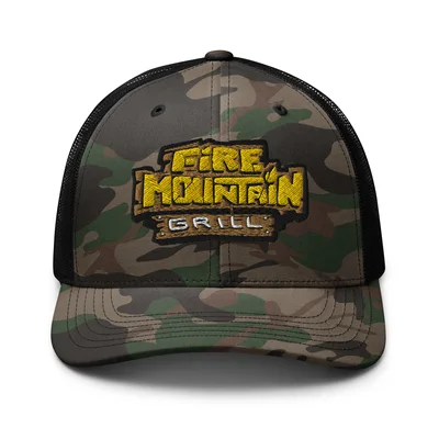 FMG Camo trucker hat — Front
