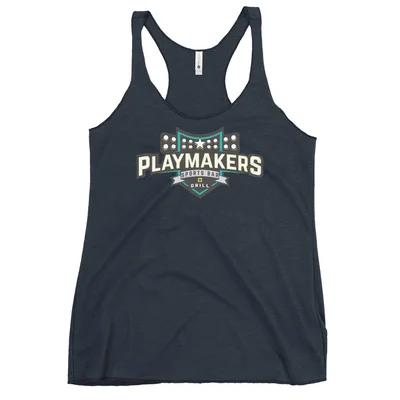 PLAYMAKERS  Women's Racerback Tank — Front