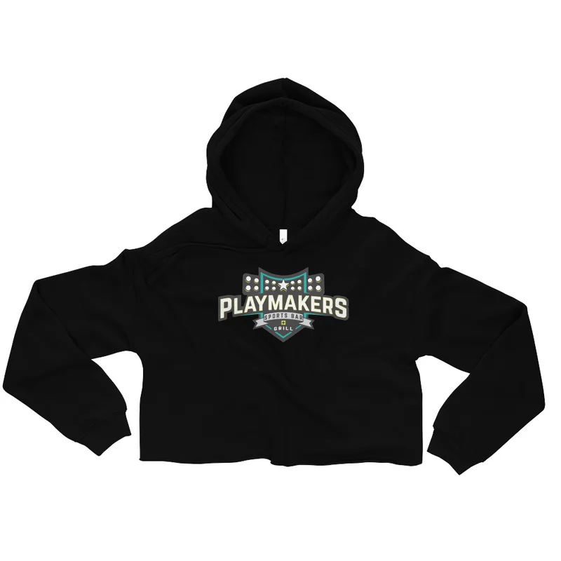 PLAYMAKERS Crop Hoodie — Front