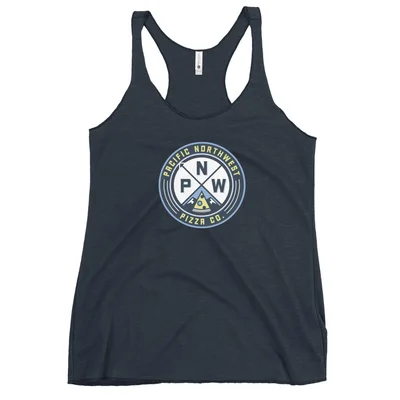 PNW PIZZA CO. Women's Racerback Tank — Front