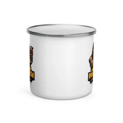 FMG SASQUATCH ENAMEL MUG WHITE — Front