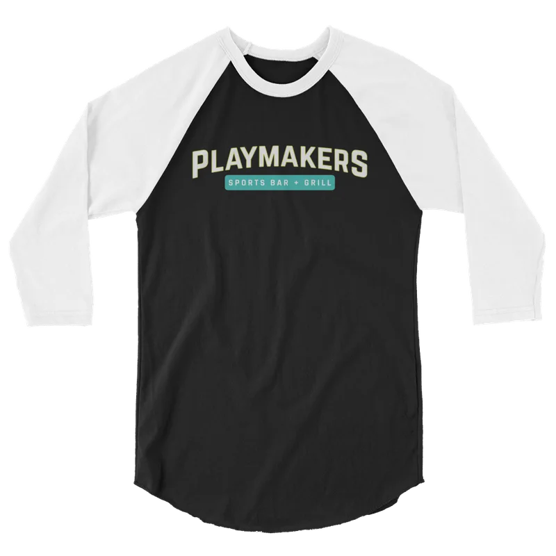 PM-MINIMAL 3/4 sleeve raglan shirt — Front