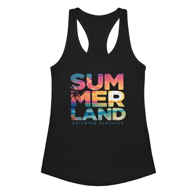 SUM MER Women’s fitted racerback tank top — Front