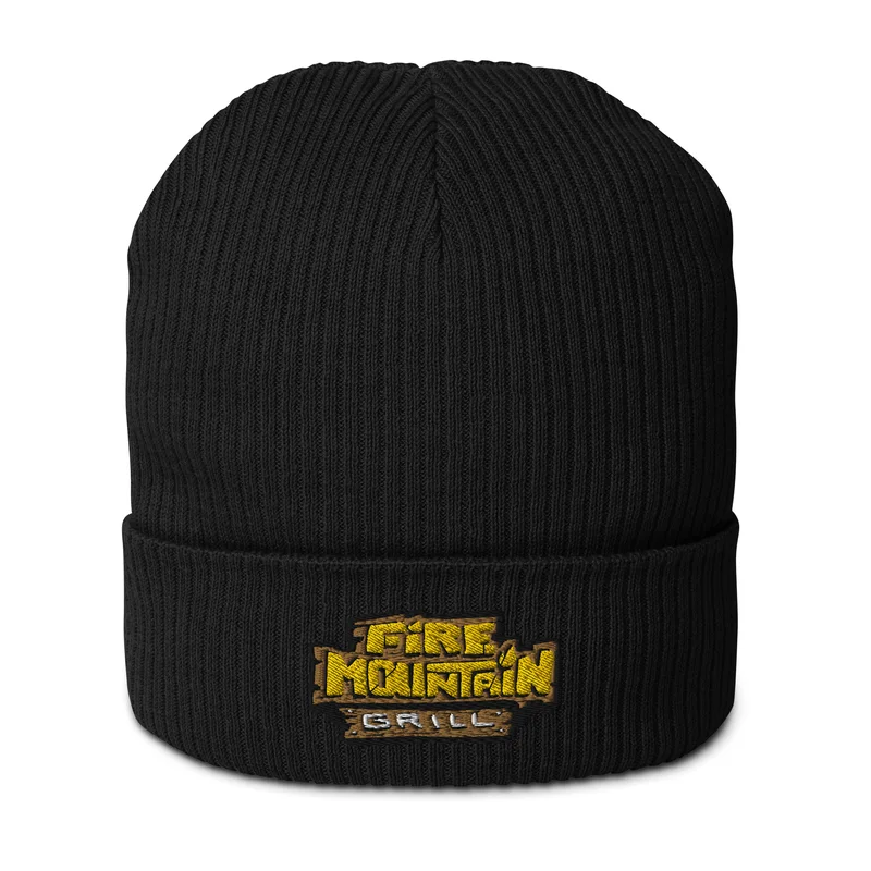 FMG Organic ribbed beanie — Front